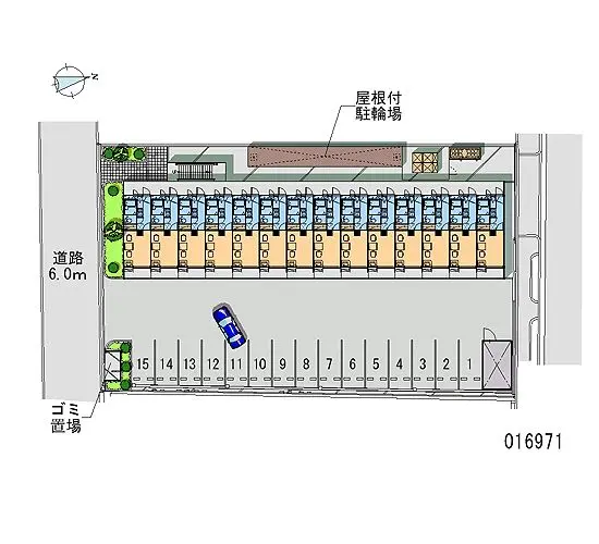 ★手数料０円★大阪市鶴見区今津北　月極駐車場（LP）